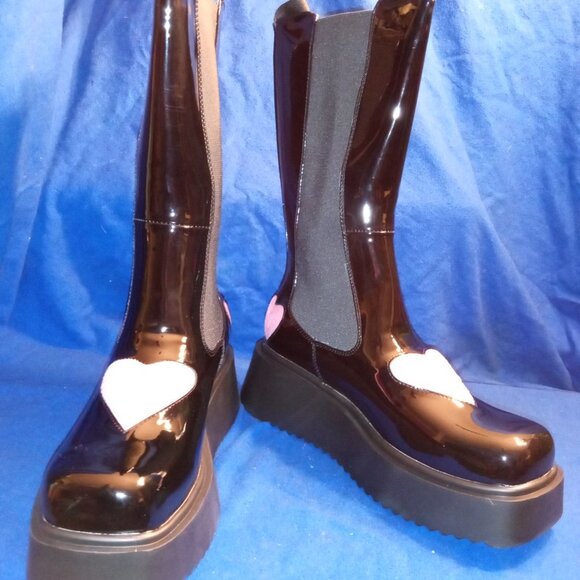 Lamoda COLD  HEARTED LOVER  Chunky Boots ( BRAND NEW !!! ) - Picture 7 of 7